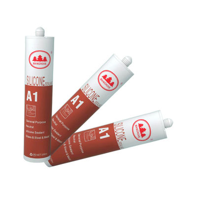 Un buen precio. Sellador de silicona ácida negra de grado industrial para ventanas y puertas, 300 ml en línea