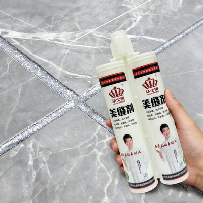 Un buen precio. 400 ml de huecos de azulejos de cocina soporte de piso de baño OEM sin grietas adhesivo de lechada brillante en línea