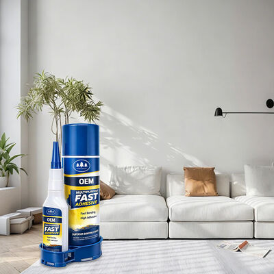 Un buen precio. Fabrica de super pegamento Cianoacrilato Adhesivo 400 ml y 100 g Activación de pulverización Pegamento instantáneo de dos componentes en línea