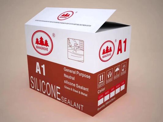 Adesivo sellador de silicona ácido blanco para la cocina y el baño