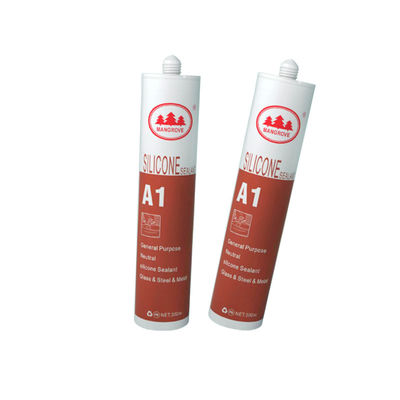 Impermeable Acético claro Cura de propósito general Silicona sellador de puertas Ventanas