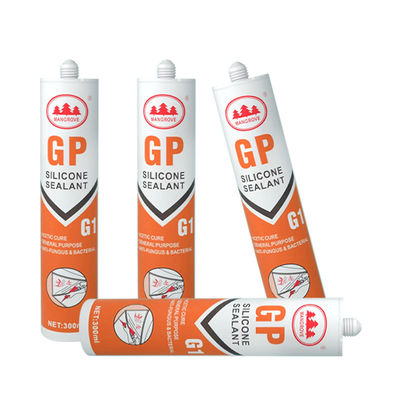 Vidrio blanco acético de propósito general GP sellador de silicona para bricolaje y hardware