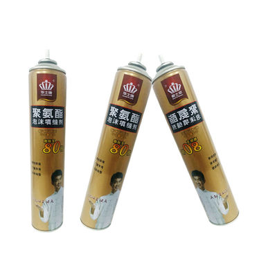 OEM relleno de huecos sellador de espuma de poliuretano 750 ml para aislamiento de la construcción