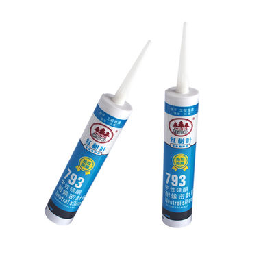 Sellador de silicona para vidrio de techo negro impermeable de propósito neutro para muro cortina