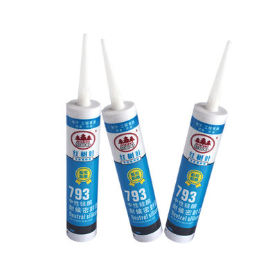 Un buen precio. Sellador de silicona neutra resistente a la intemperie, pegamento para vidrio, cocina, puerta en línea