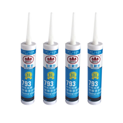 OEM Blanco Negro Gris Color pegamento de silicona neutral sellador para la construcción