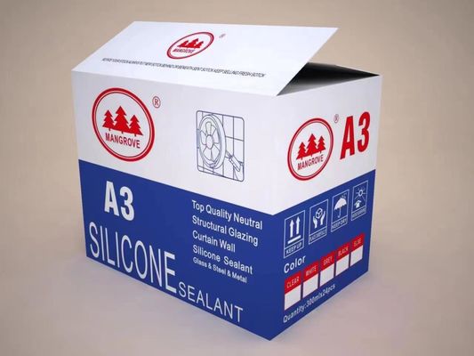 Un buen precio. El sellador de silicona neutro de color rojo a prueba de fuego para juntas de construcción en línea