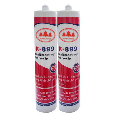 Paredes de secado rápido sellador de cortina 100% de silicona Tunk sellador impermeable blanco
