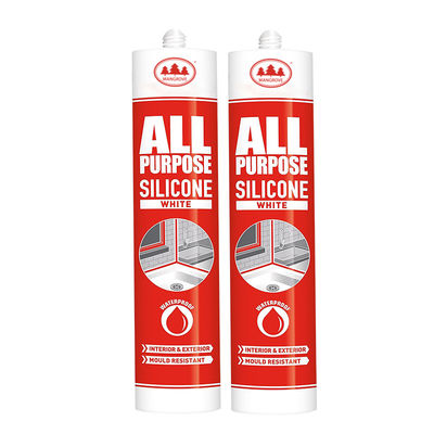 Todos los propósitos Silicona Interior y uso exterior impermeable Powful paredes cortinas Blanco sellador