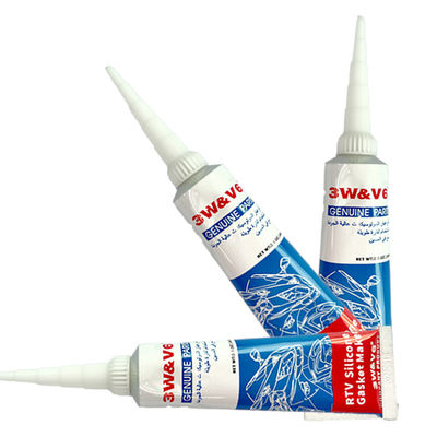 Negro gris RTV Silicona sellador resistente al aceite impermeable Seca rápida para automóviles