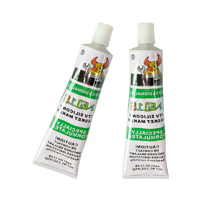 Sellado de silicona RTV transparente resistente al aceite para el componente de la motocicleta del cilindro