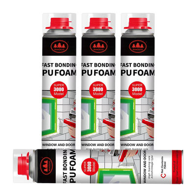 Un buen precio. Fast Drying Polyurethane Styrofoam Flexible 750 Ml Pu Foam Doors Joints en línea