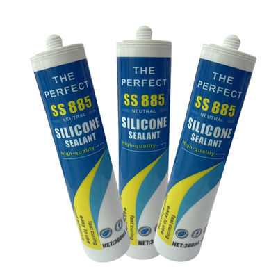 OEM Negro Neutral Cure Anti-Mildew Sellado de ventanas de vidrio a prueba de agua