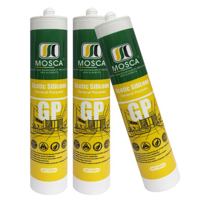 Adhesivo de silicona neutra blanco impermeable de 300 ml para decoración del hogar y cocina