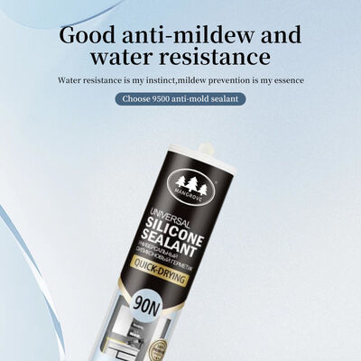100% de silicona resistente al agua de alta viscosidad anti-moldeo de cerámica de calentamiento adhesivo para el baño Piedra del fregadero